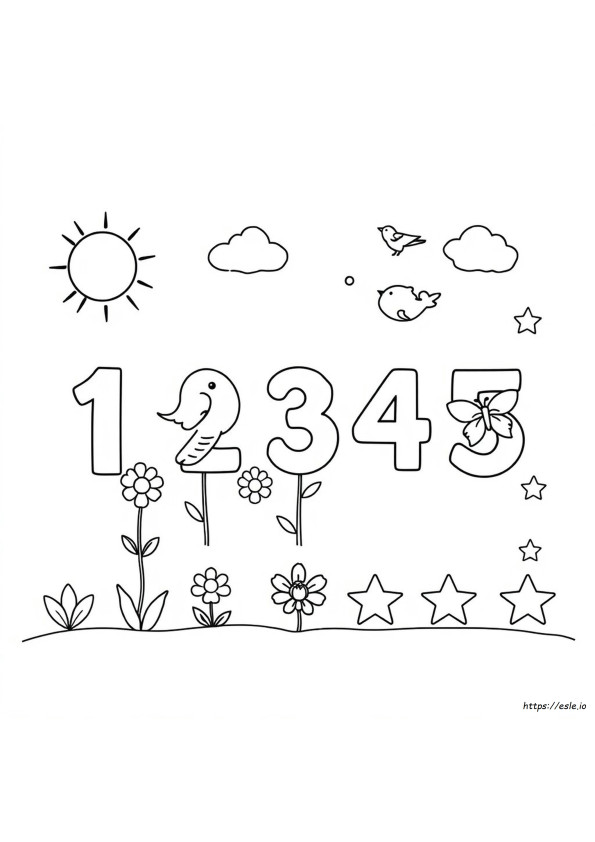 Disegni Da Colorare Per Contare Gratis Da Stampare