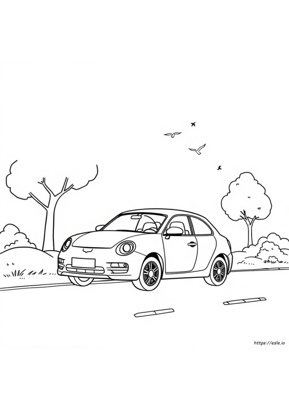 Car Colouring Printable