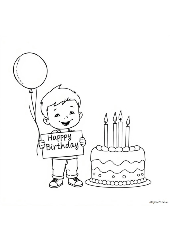Happy Birthday Dad Colouring Pages