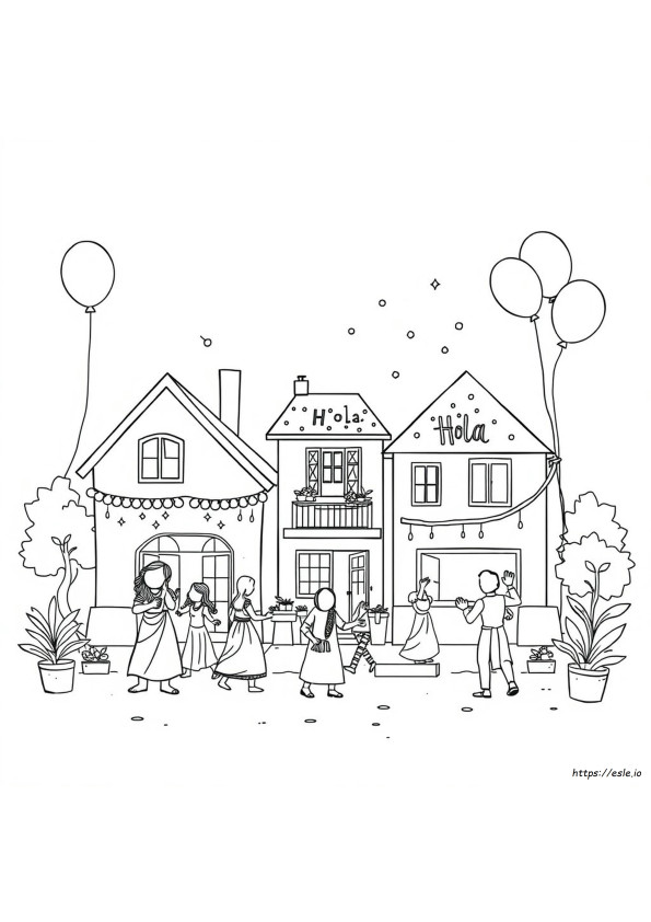 Colouring Pages Of Holi