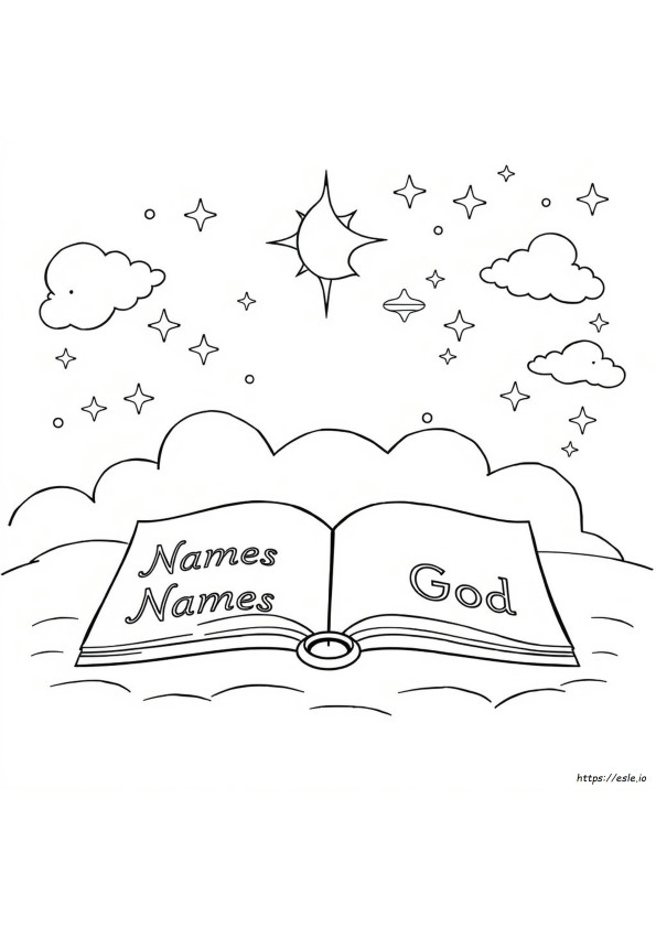 Namen Gottes Ausmalbilder