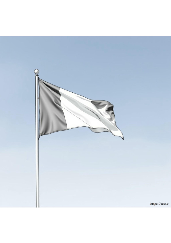Bandera De Italia Para Colorear