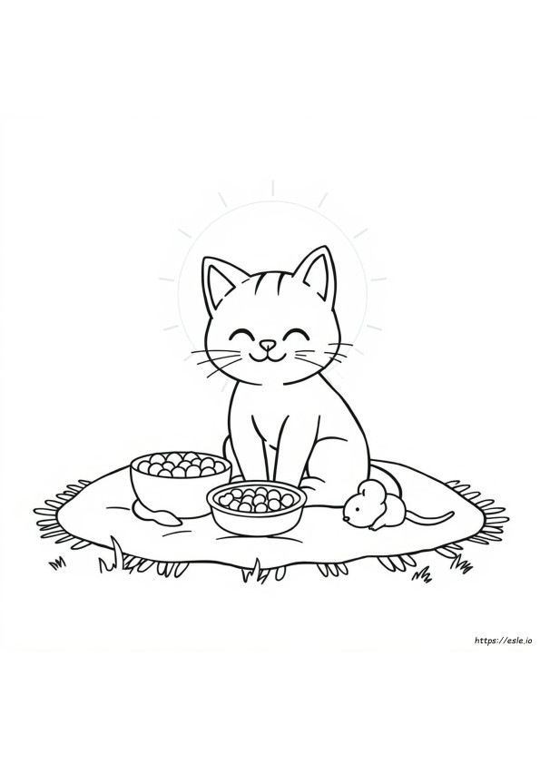 Cat Emoji Coloring Pages