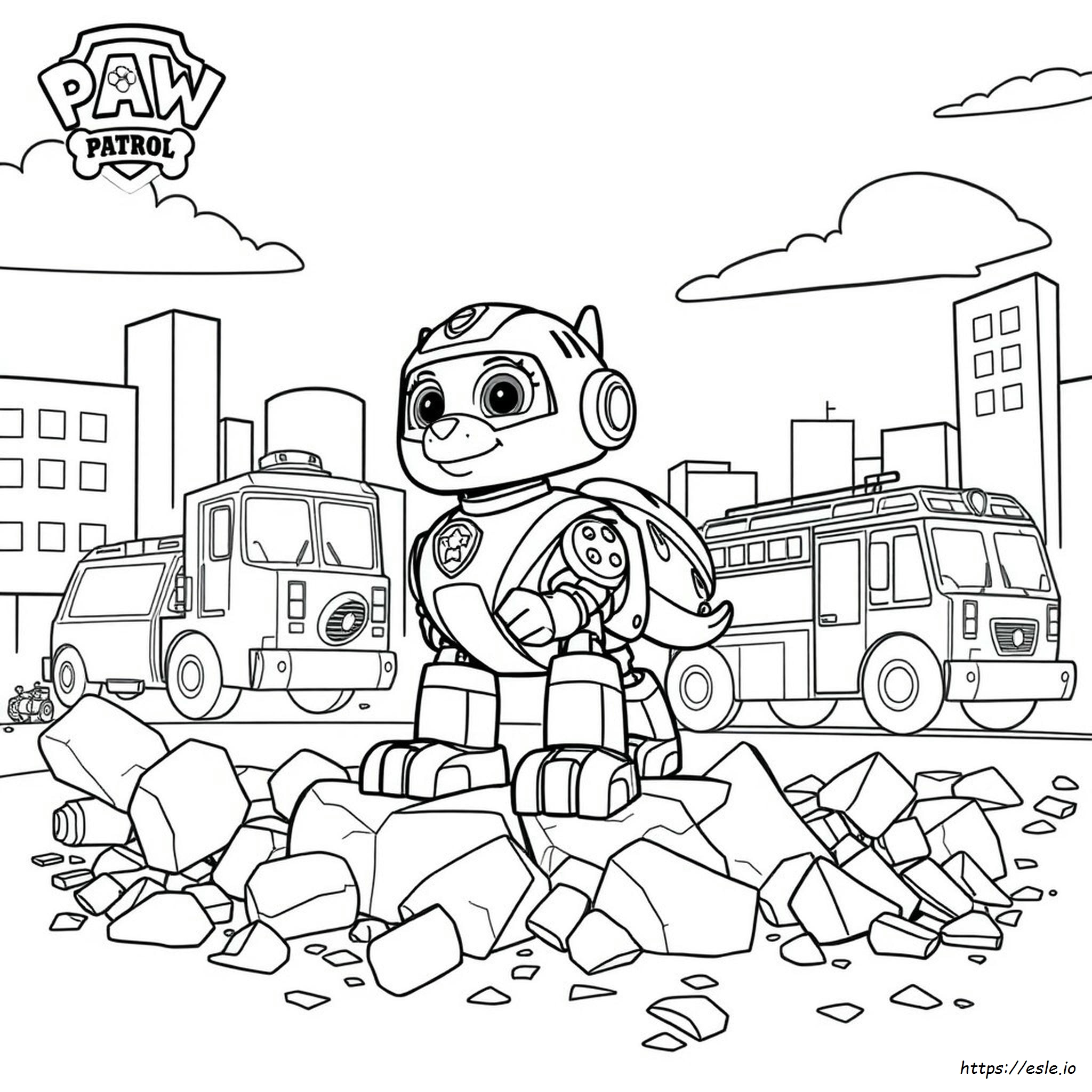 Rubble Paw Patrol Ausmalbilder Zum Ausdrucken