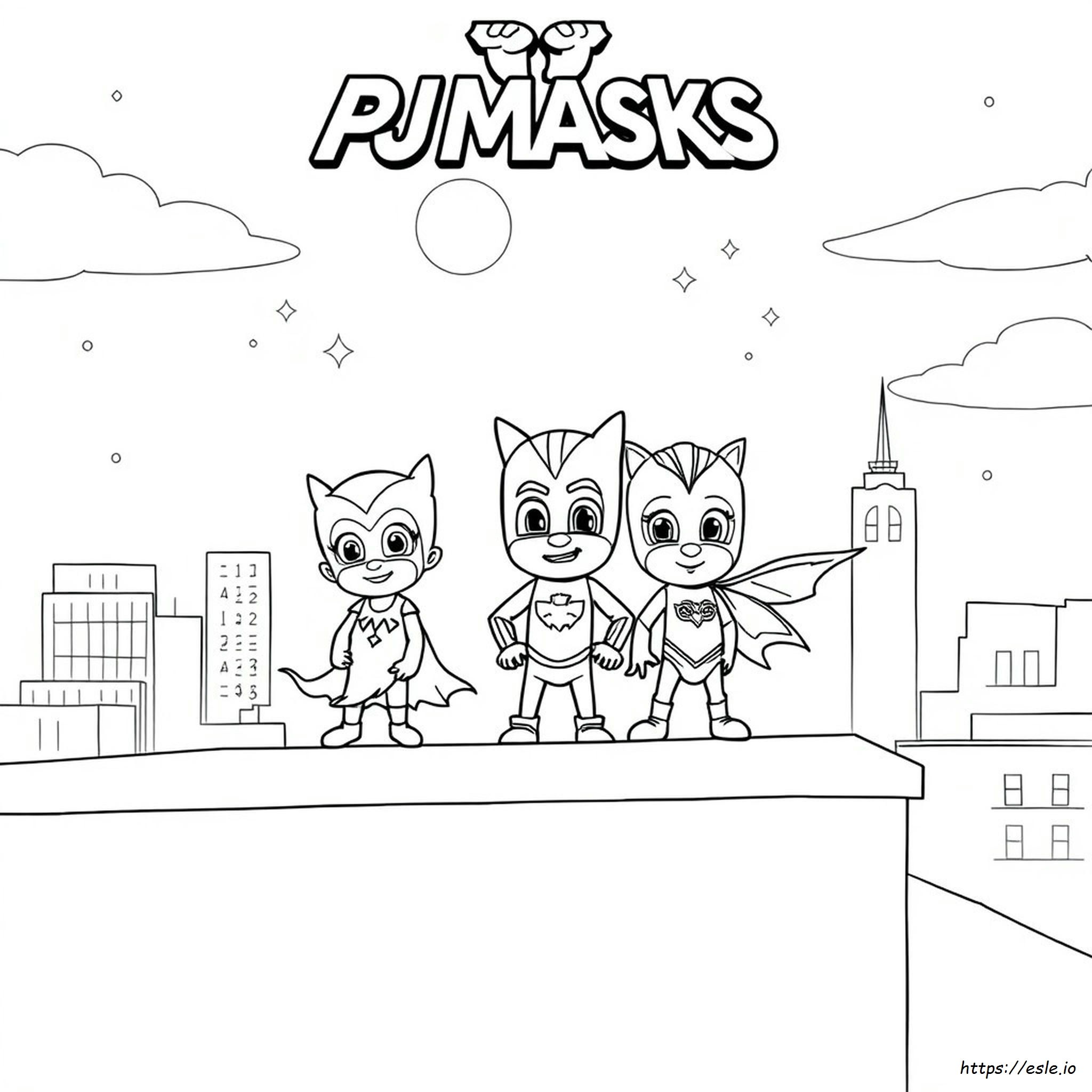 Pj Masks Halaman Mewarna Gratis