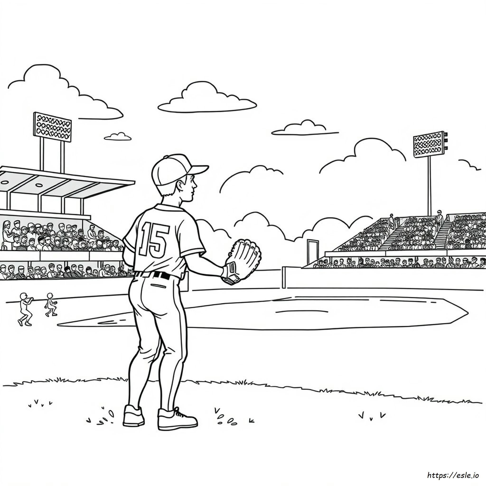 Free Printable Baseball Coloring Pages