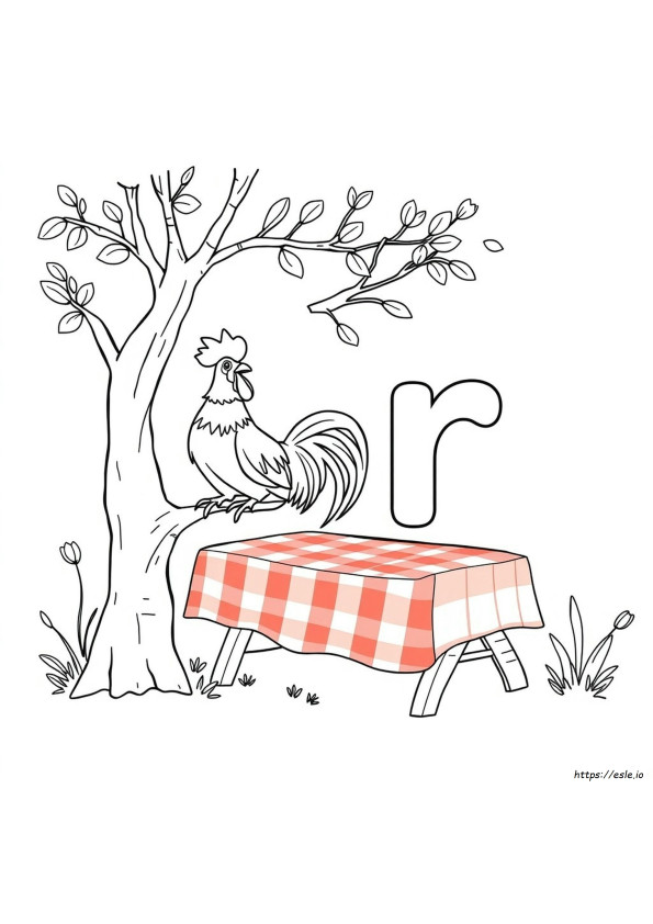 Disegni Da Colorare Per La Lettera R