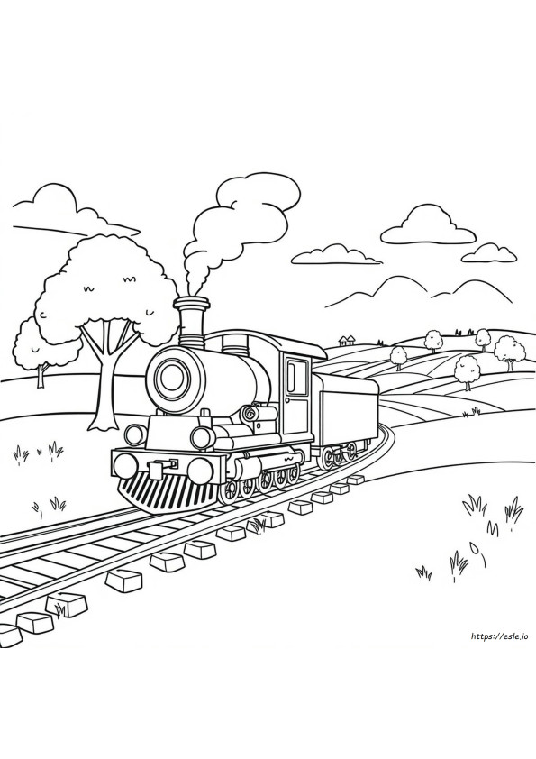 Kereta Api Colouring