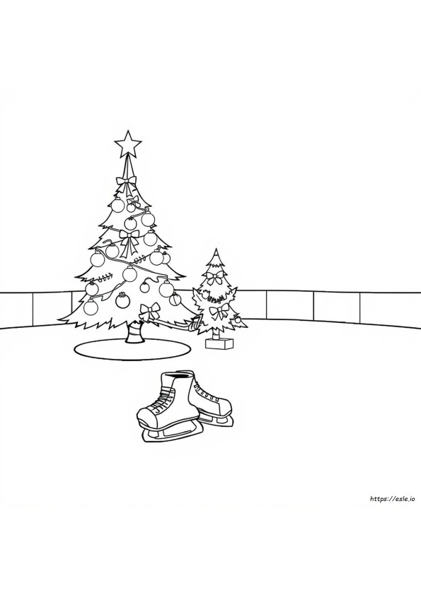 Hockey Christmas Coloring Pages