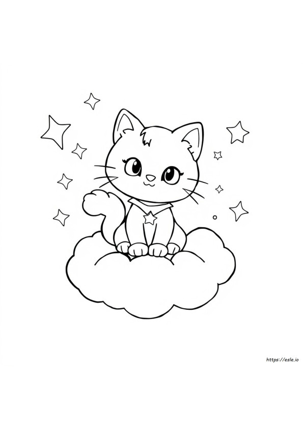 Super Kitty Ginny Coloring Page