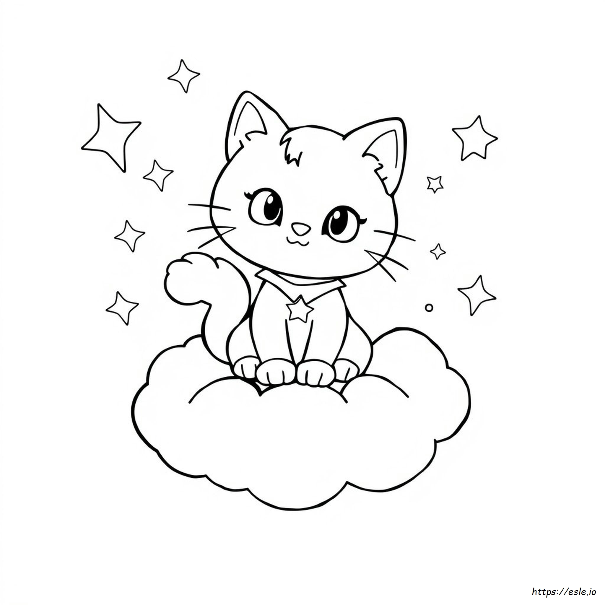Super Kitty Ginny Coloring Page