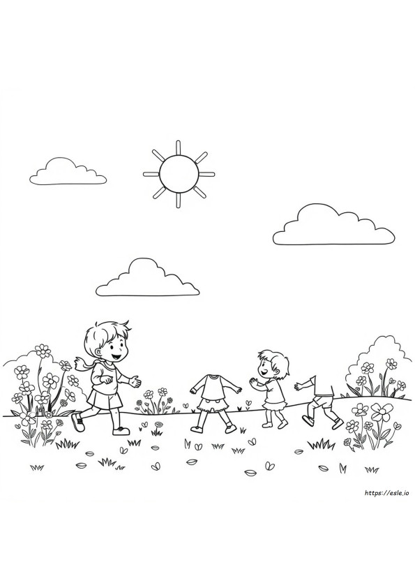 Kleuterschool Zonnig Weer Kleurplaten