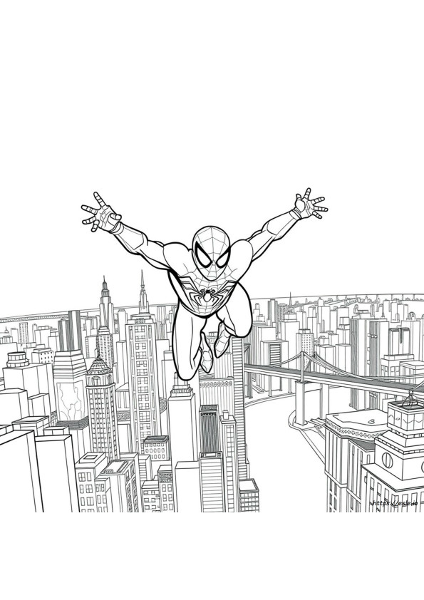 Coloriage Spiderman Iron Spider