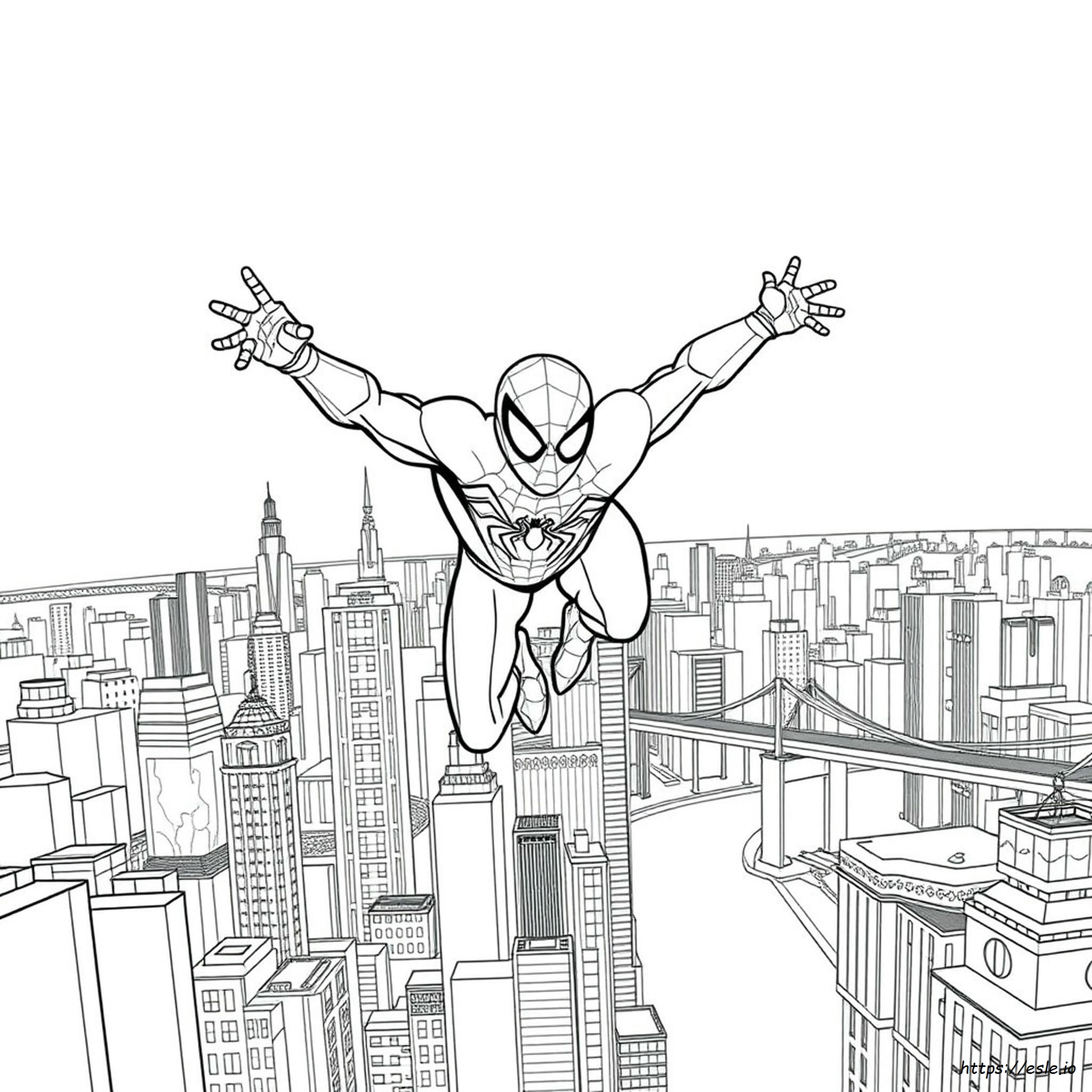 Iron Spider Spiderman Coloring