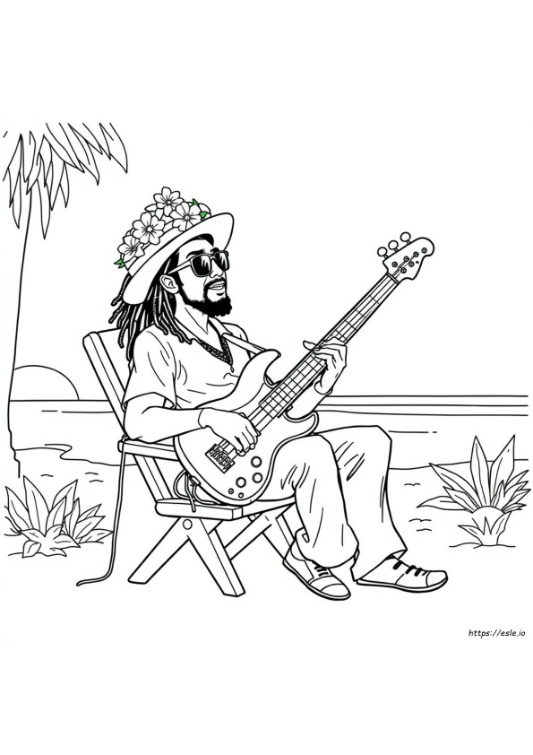 Bob Marley Coloring Sheet