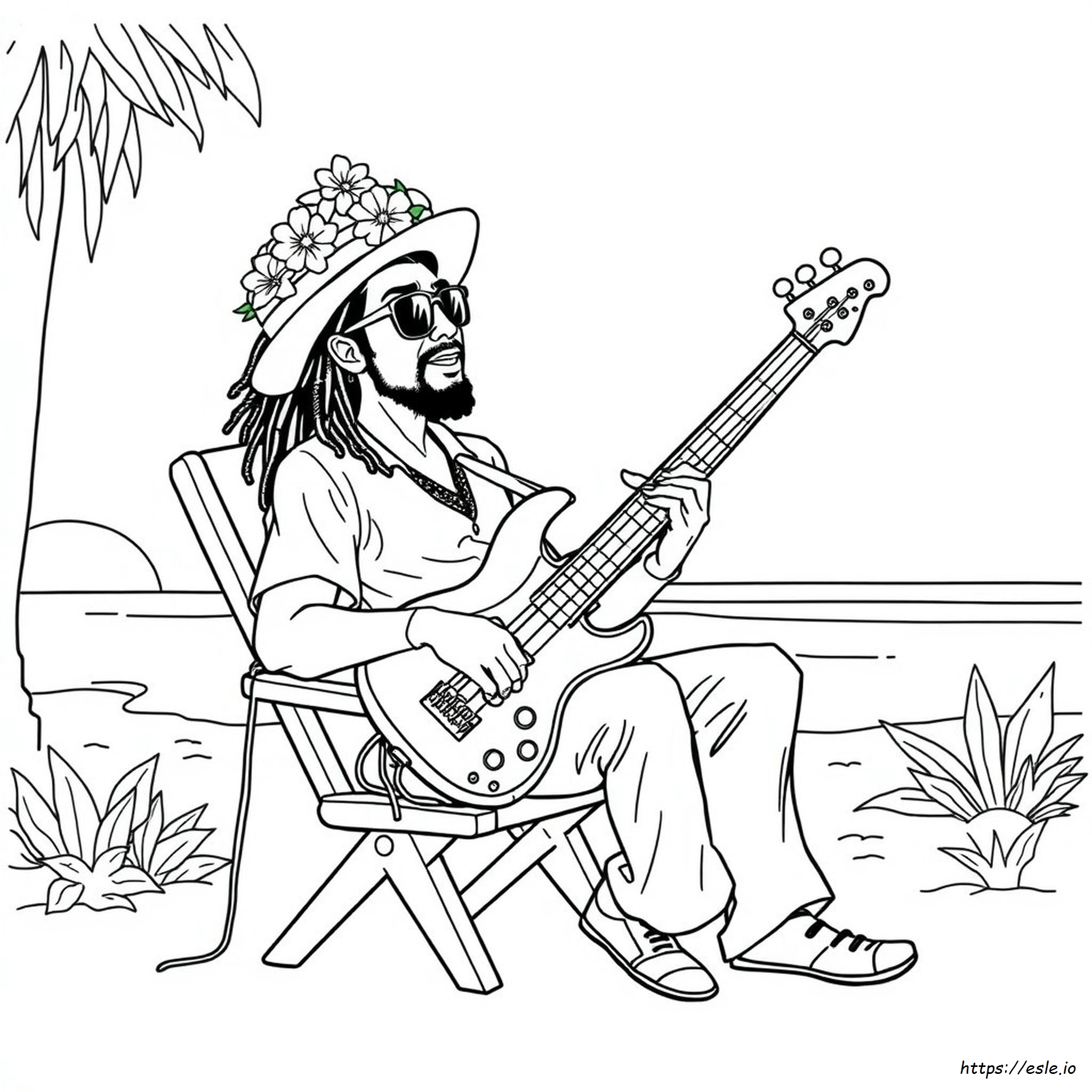 Coloriage Bob Marley