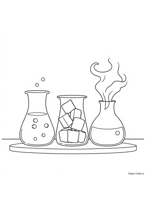 States Of Matter Coloring Page Free