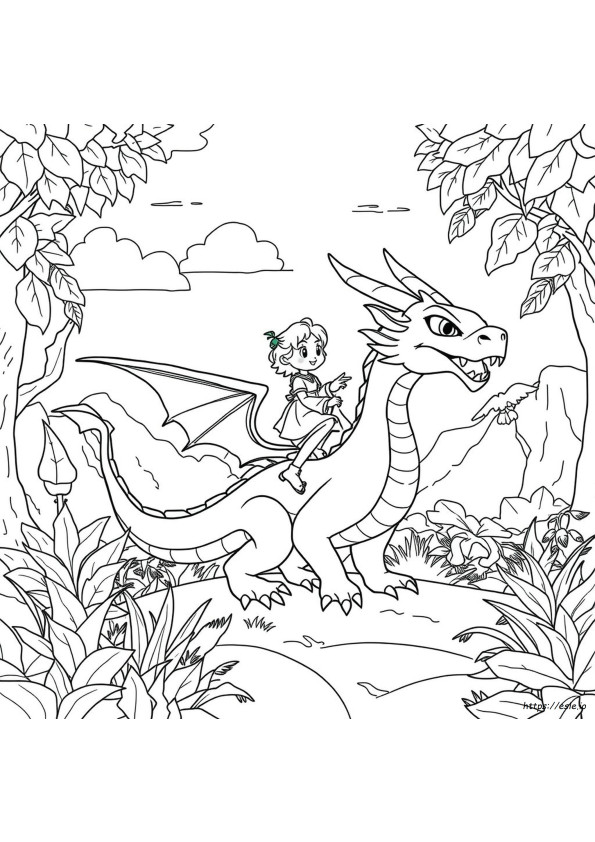Raya Dragon Coloring Pages