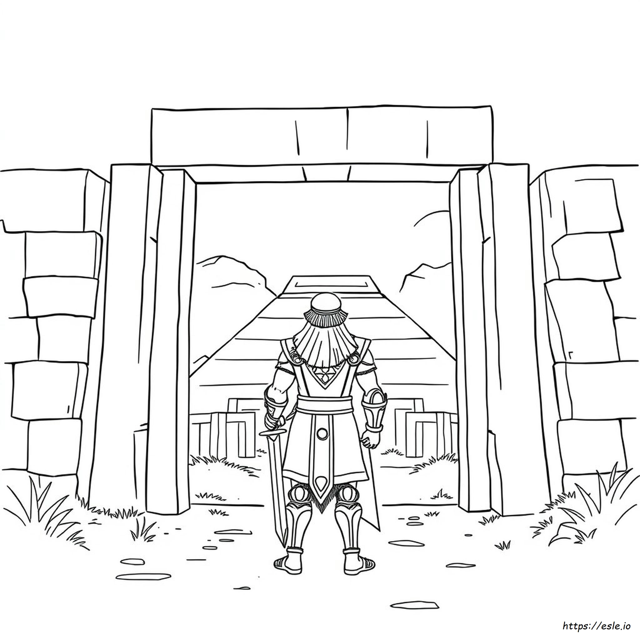 Gilgamesh Para Colorear