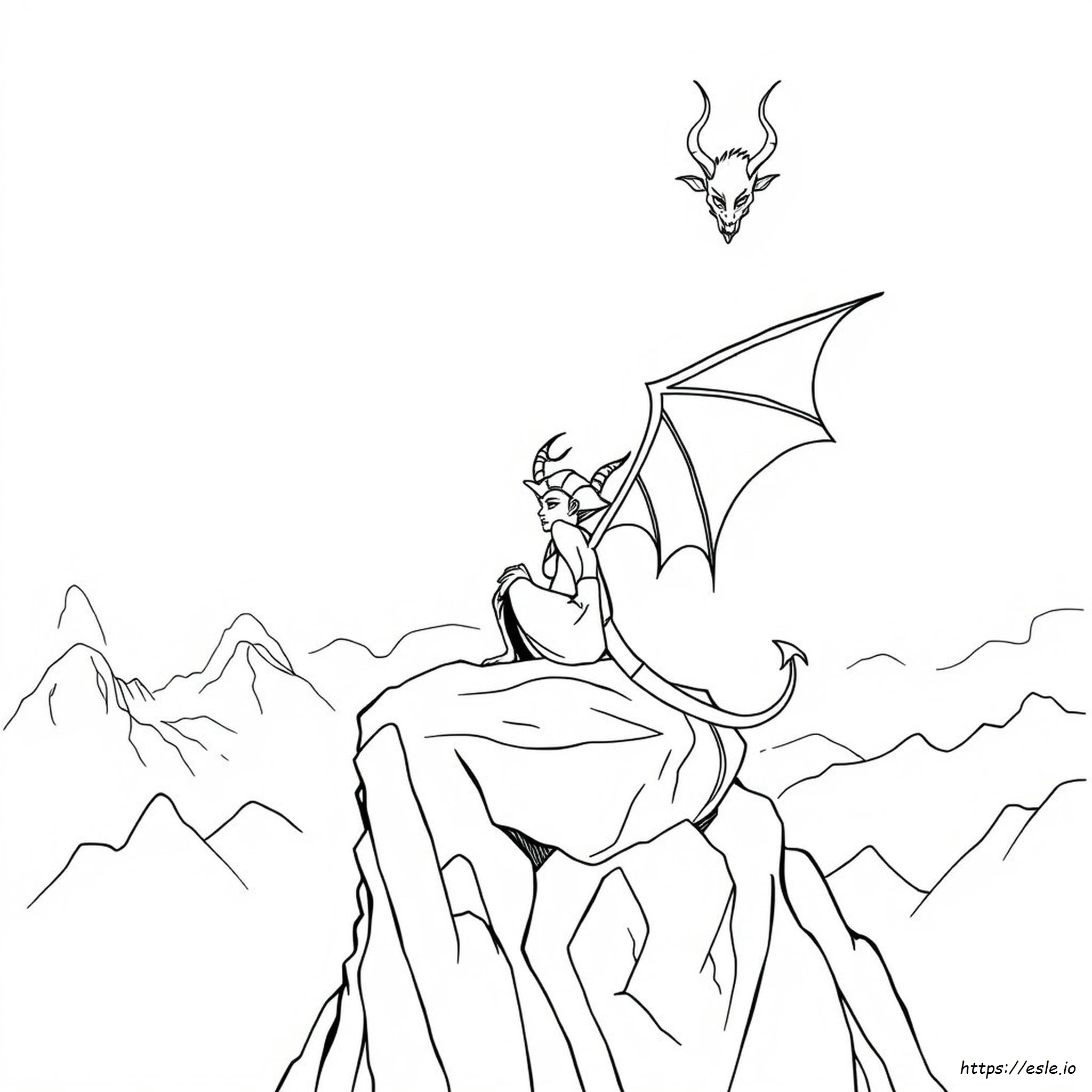 Maleficent Drache Ausmalbilder