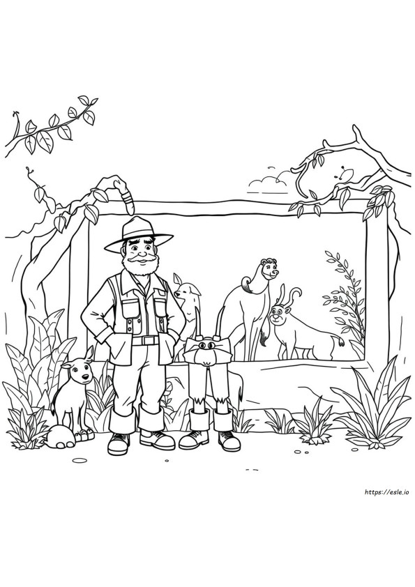 Coloriage Le Dernier Gardien De Zoo