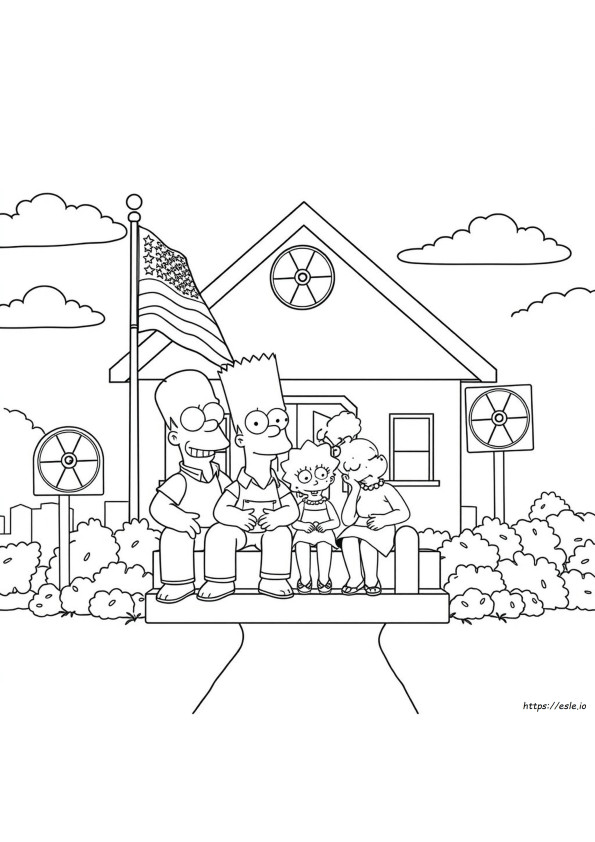 Coloriage Les Simpson