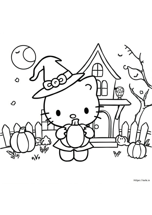 Hello Kitty Halloween Ausmalbilder