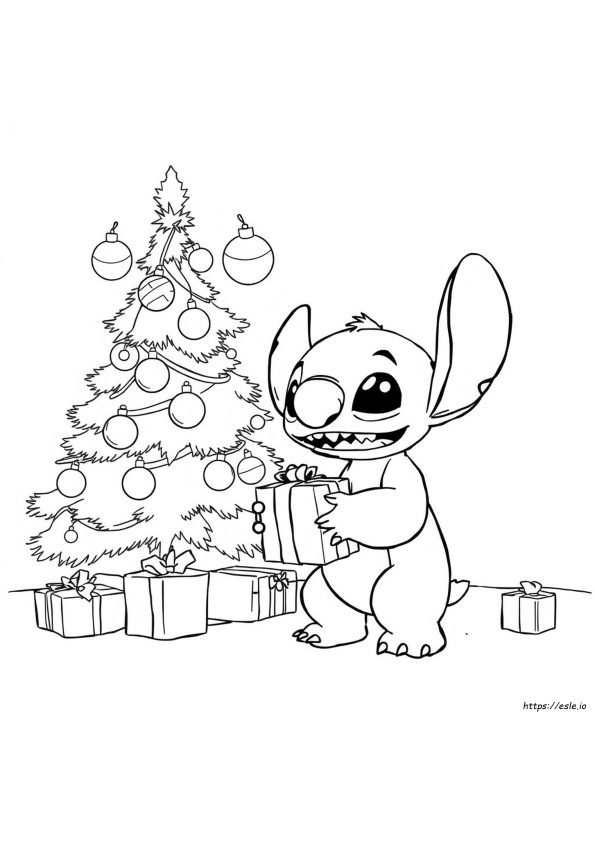 Christmas Stitch Colouring In