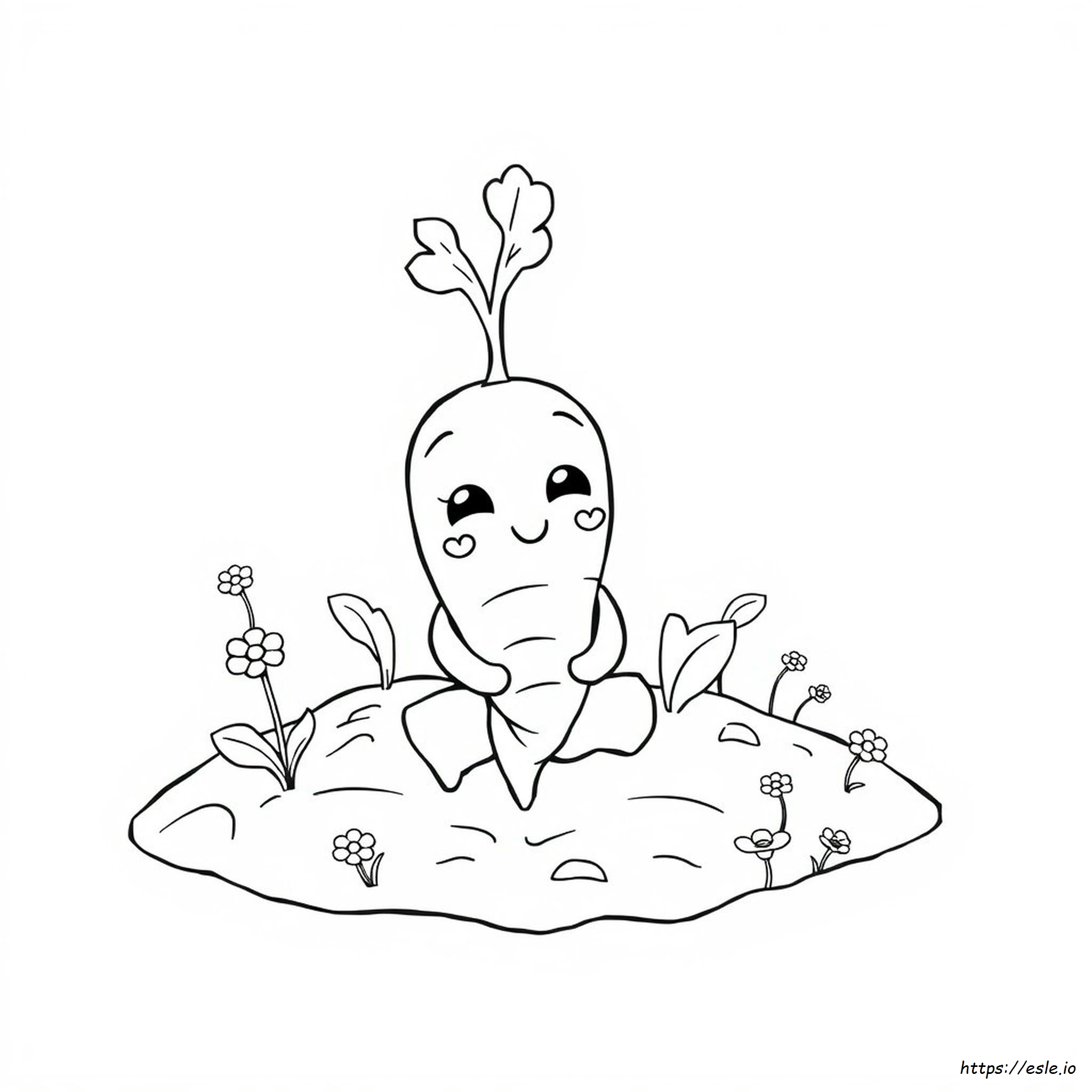 Coloring Carrot Clipart