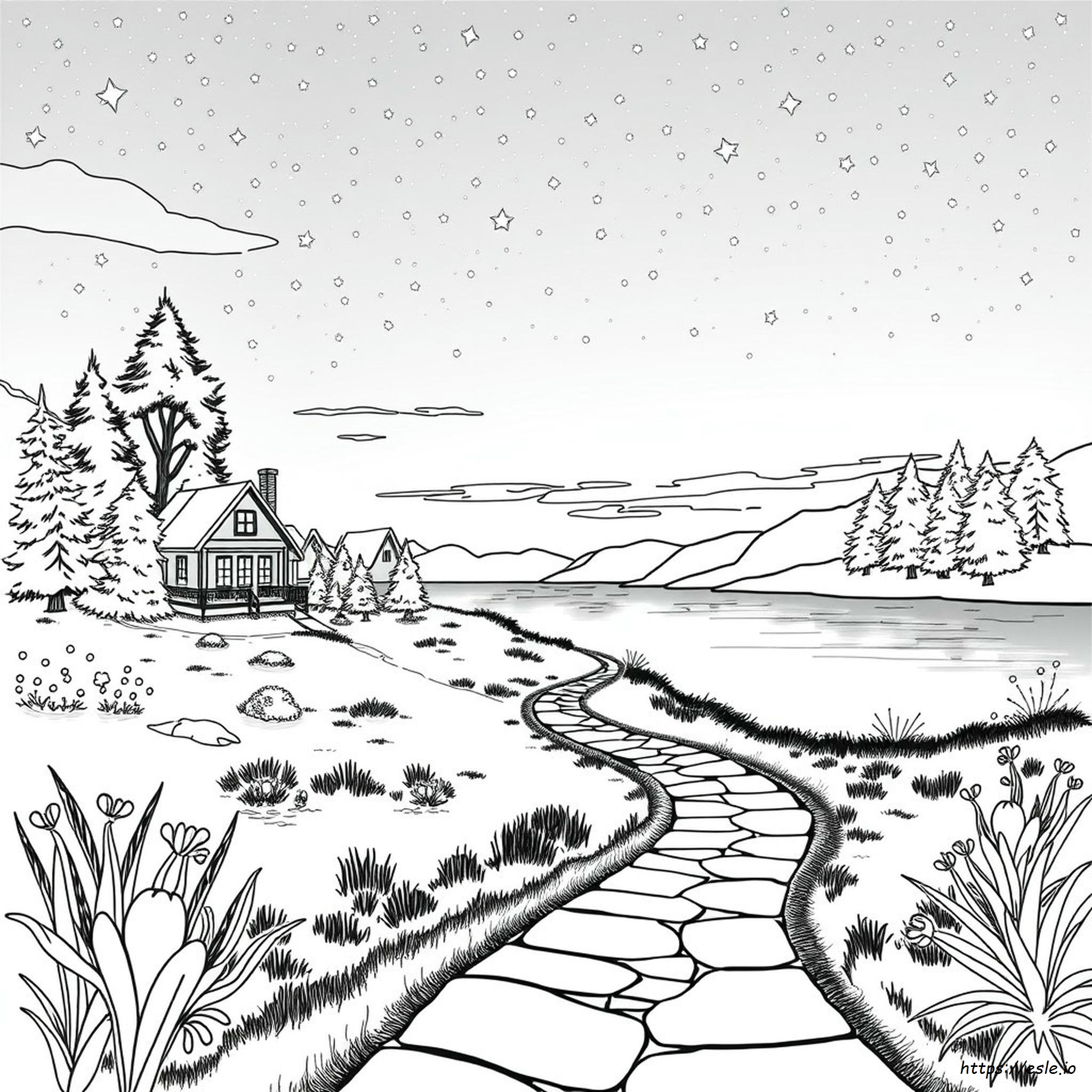 Coloriage Disney Rêves Collection Thomas Kinkade Studios