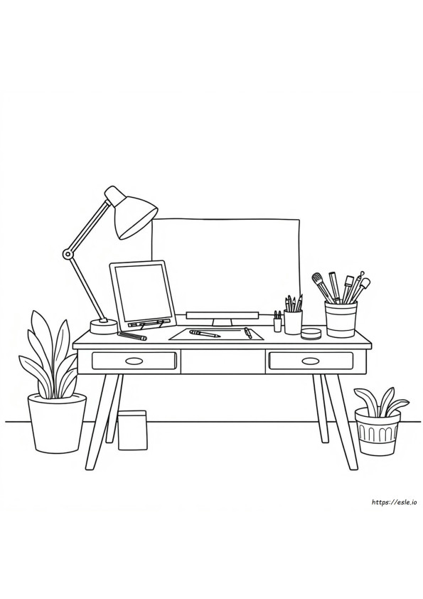 Desk For Colouring