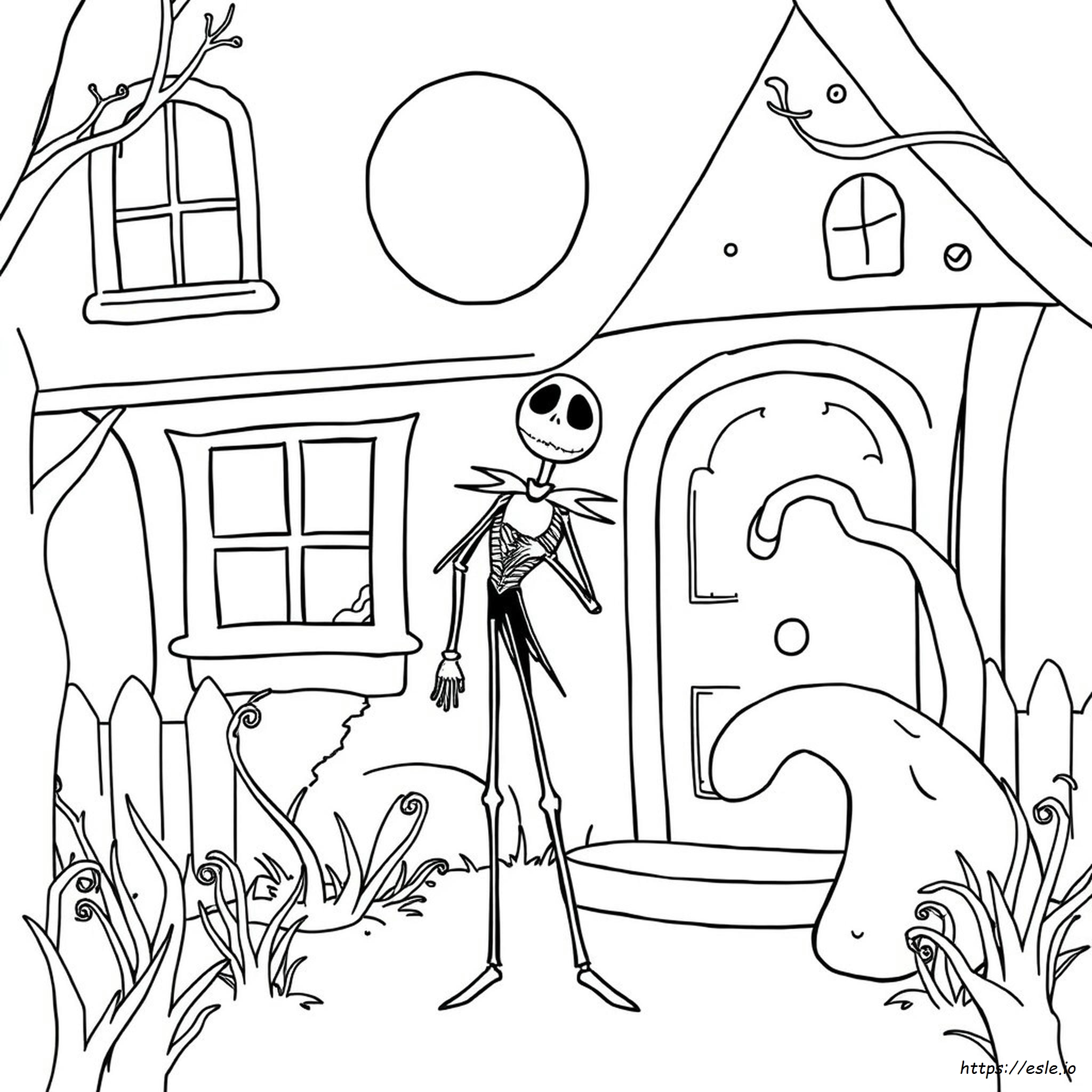 Jack Skellington Para Colorear
