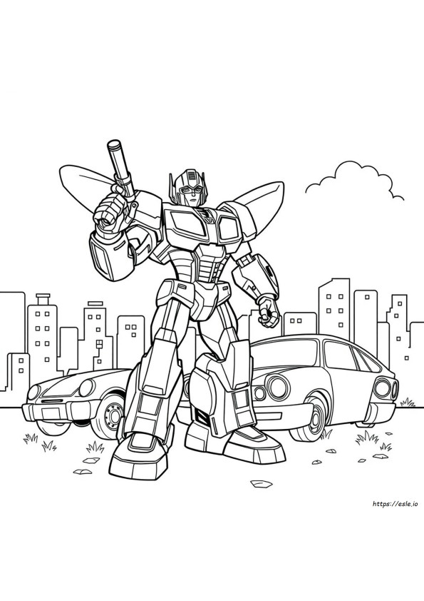 Bumblebee Transformer Boyama Sayfası