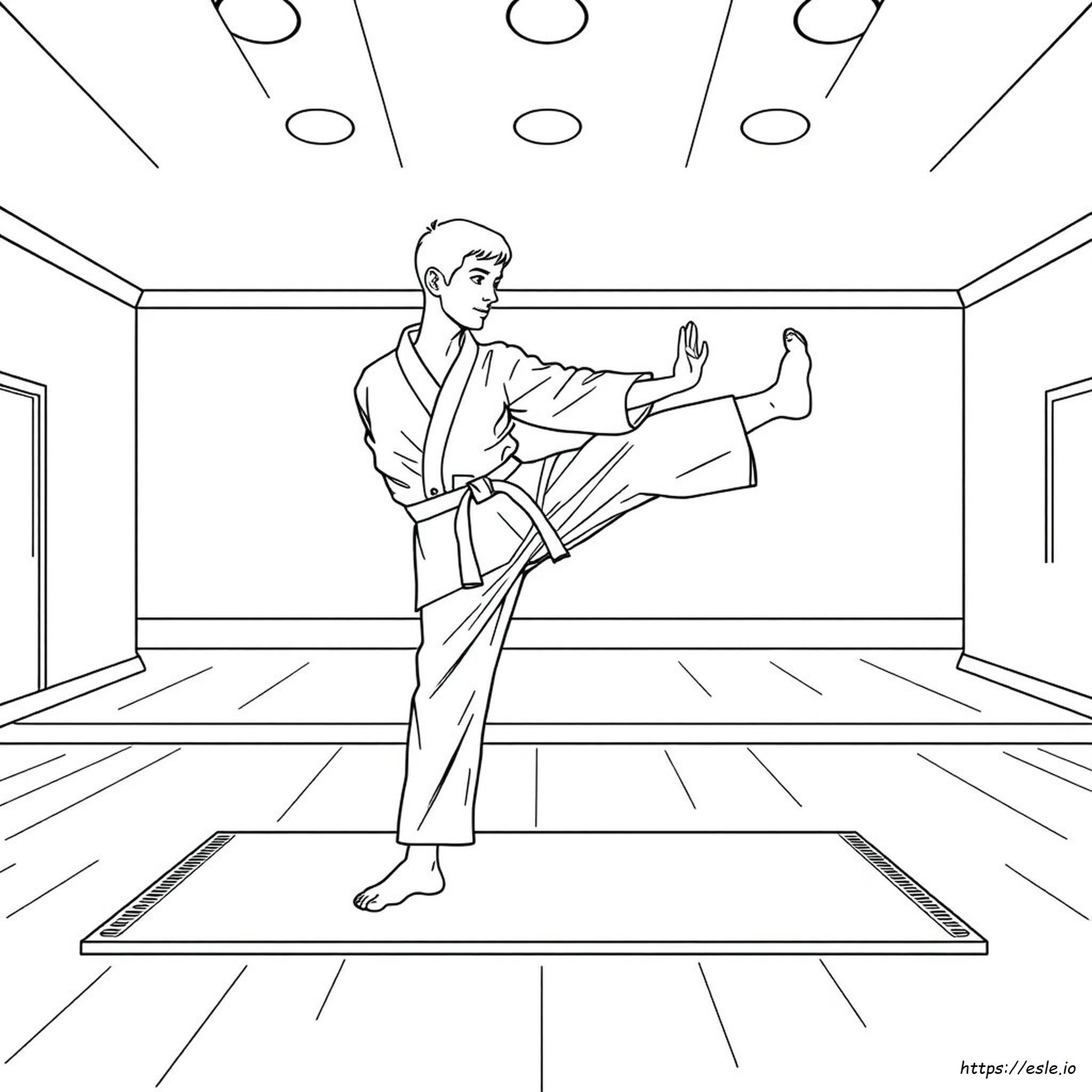 Taekwondo Coloring