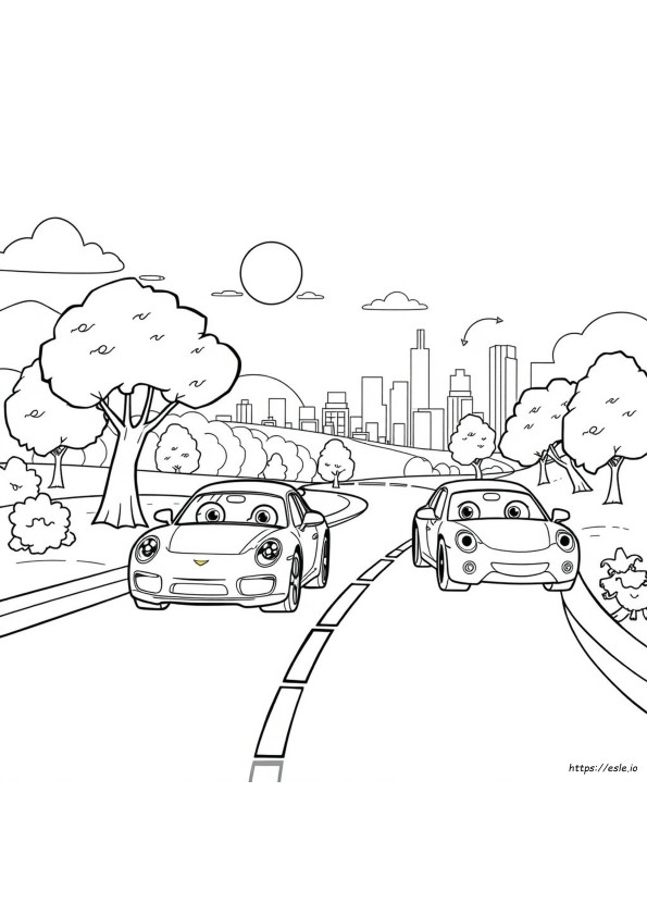 Cars Toon Kleurplaten