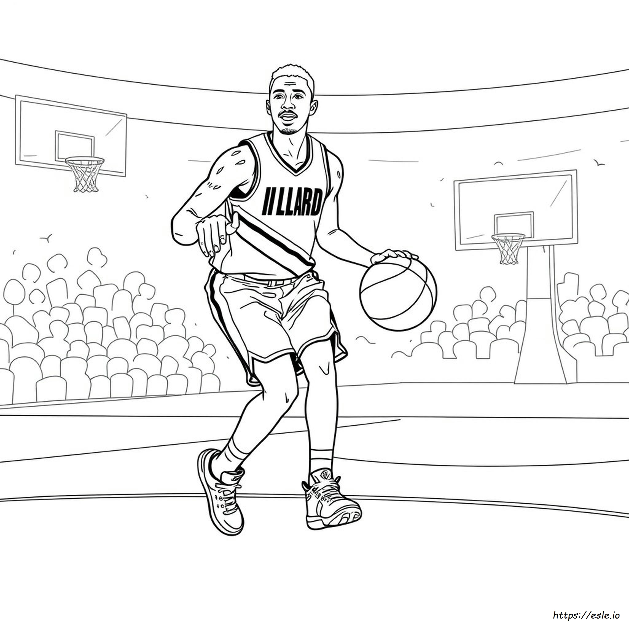 Damian Lillard Para Colorear