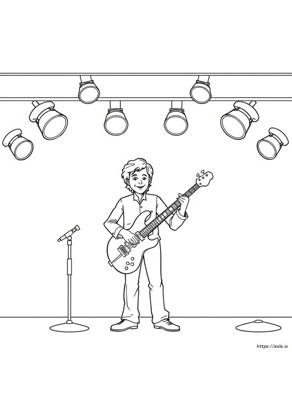 Paul Mccartney Coloring Page