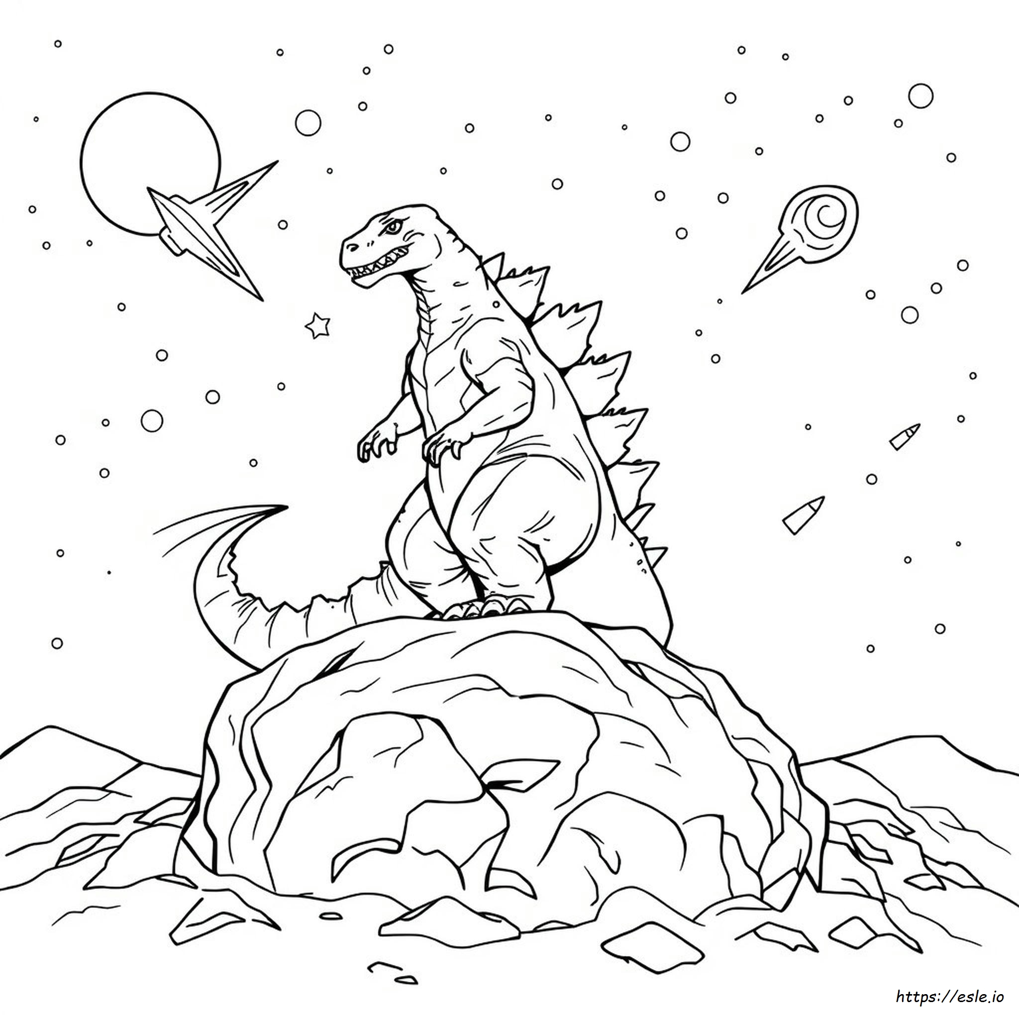 Desenhos Do Godzilla Espacial Para Colorir