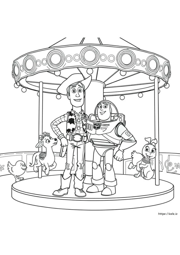 Disney Toy Story 4 Színező Oldalak