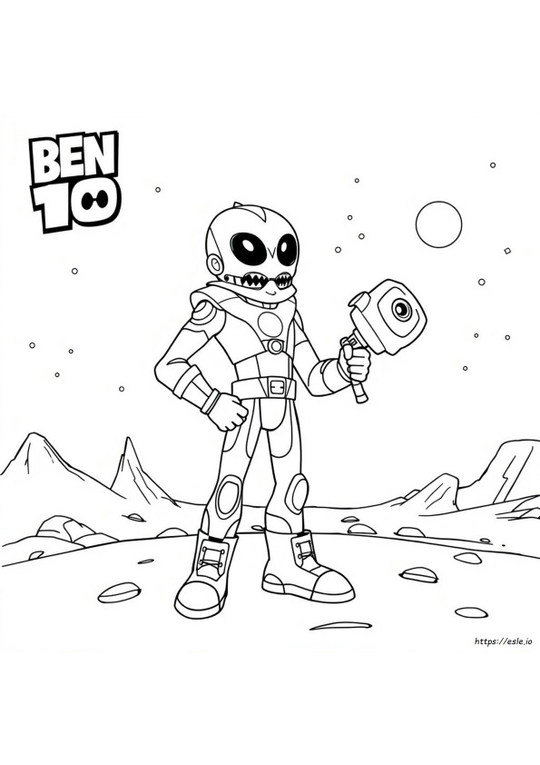 Ben 10 Kevin 11 Coloring Pages