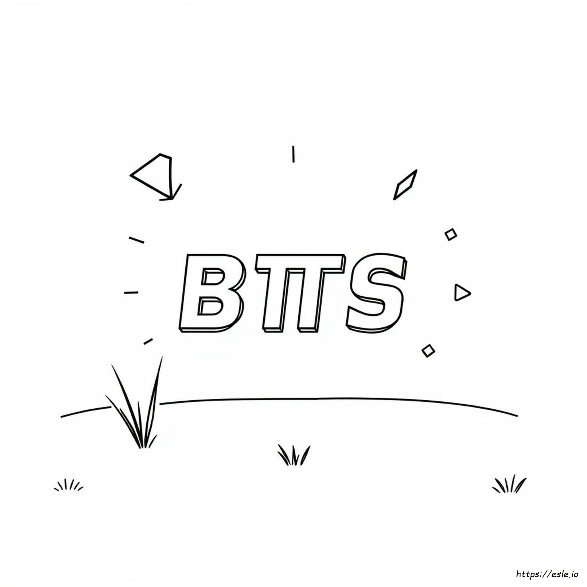 Logo Bts Da Colorare Facile