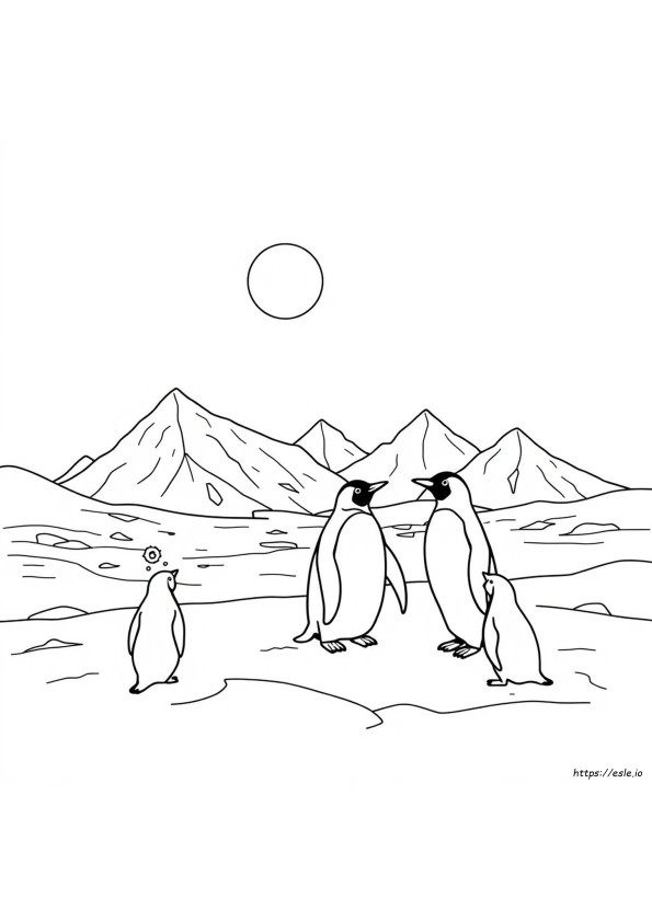 Coloriage Antarctique