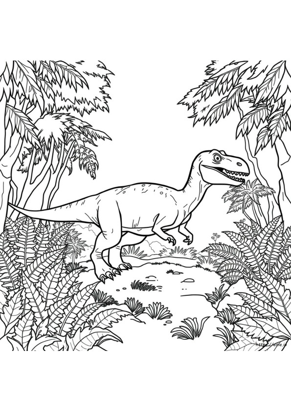 Gambar Mewarnai Raptor