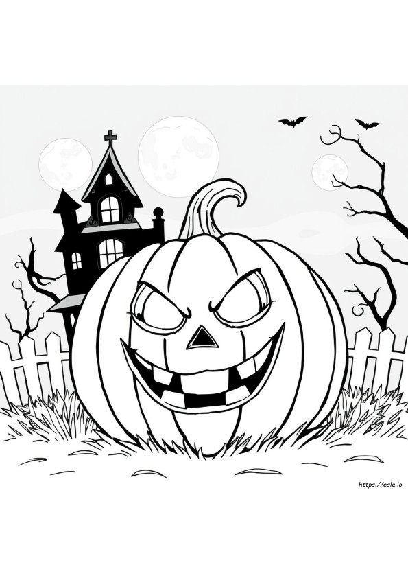 Grandi Disegni Di Halloween Da Colorare E Stampare