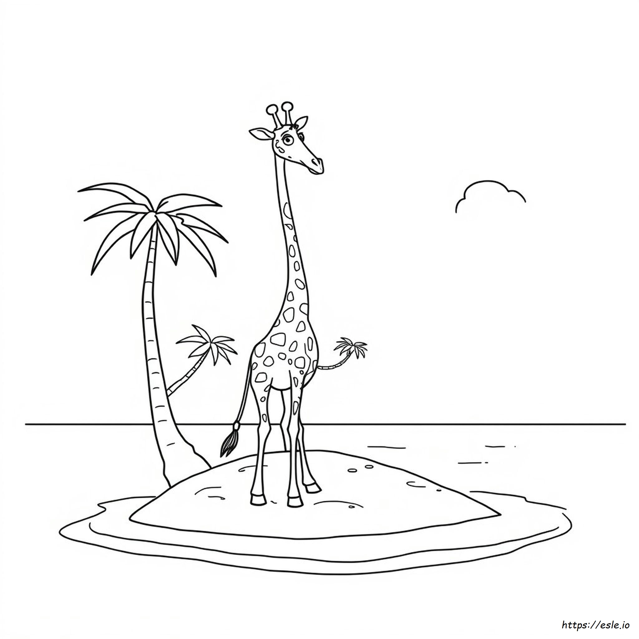 Melman Madagascar Coloring Pages