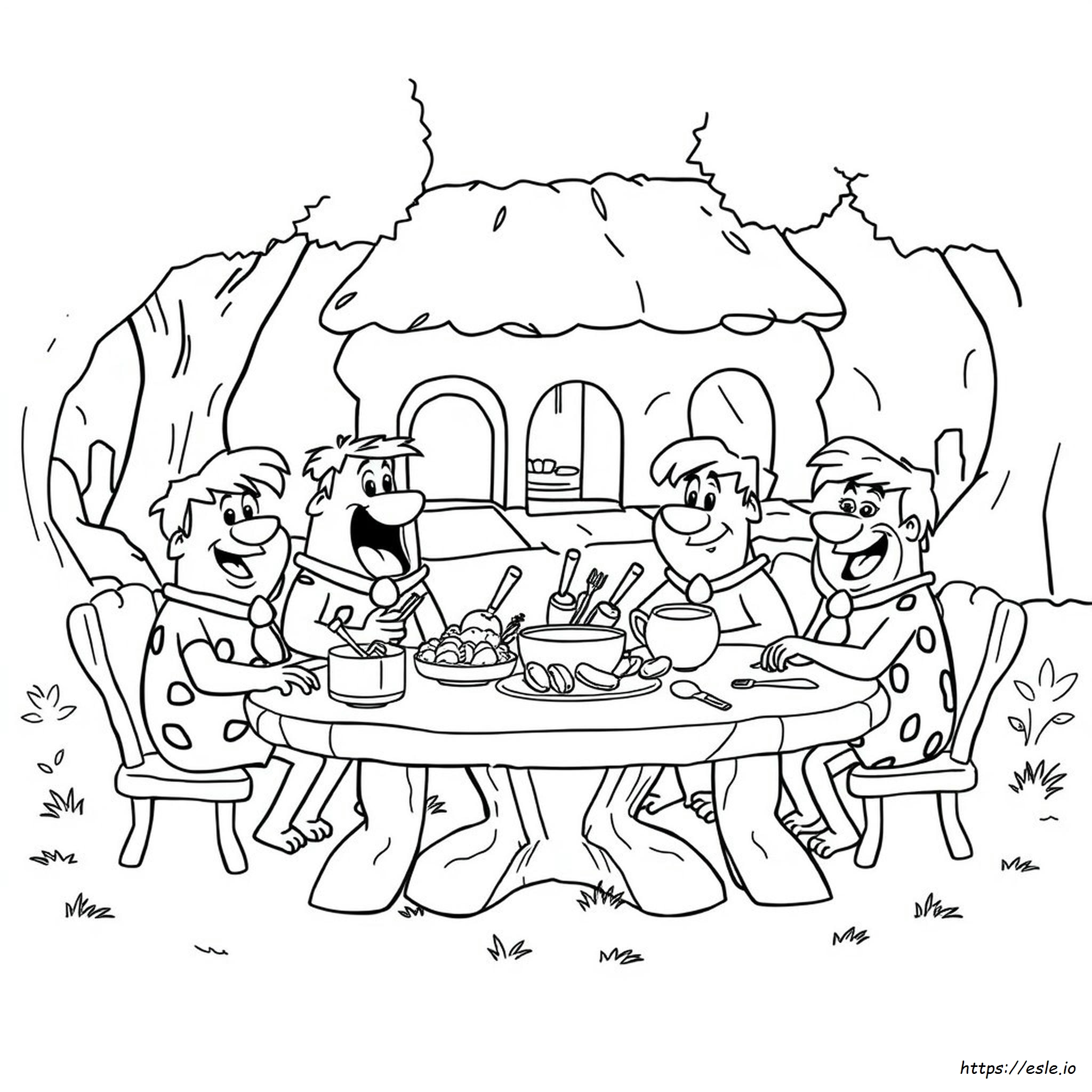 Disegni Da Colorare Dei Flintstones