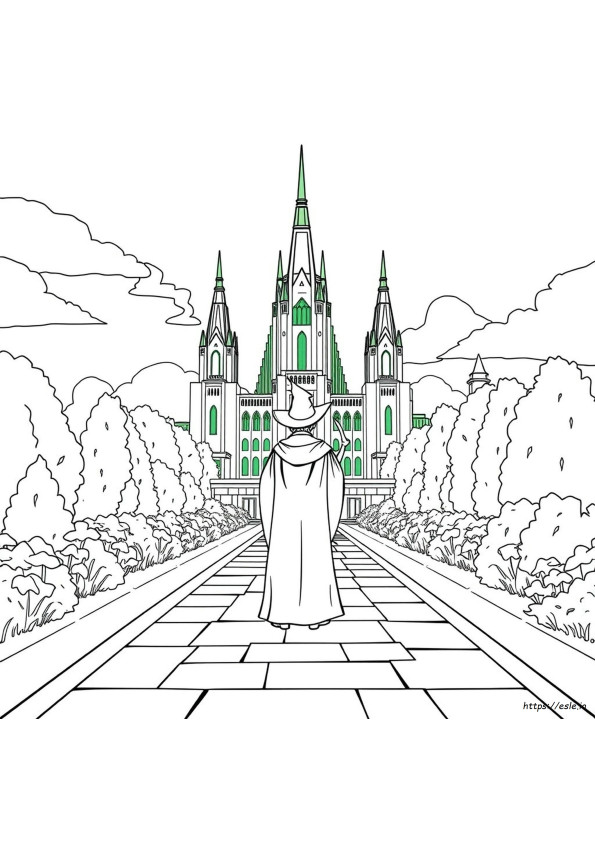 Emerald City Coloring Page