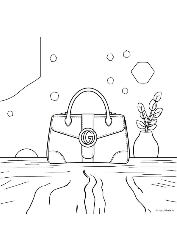 Gucci Purse Coloring Page