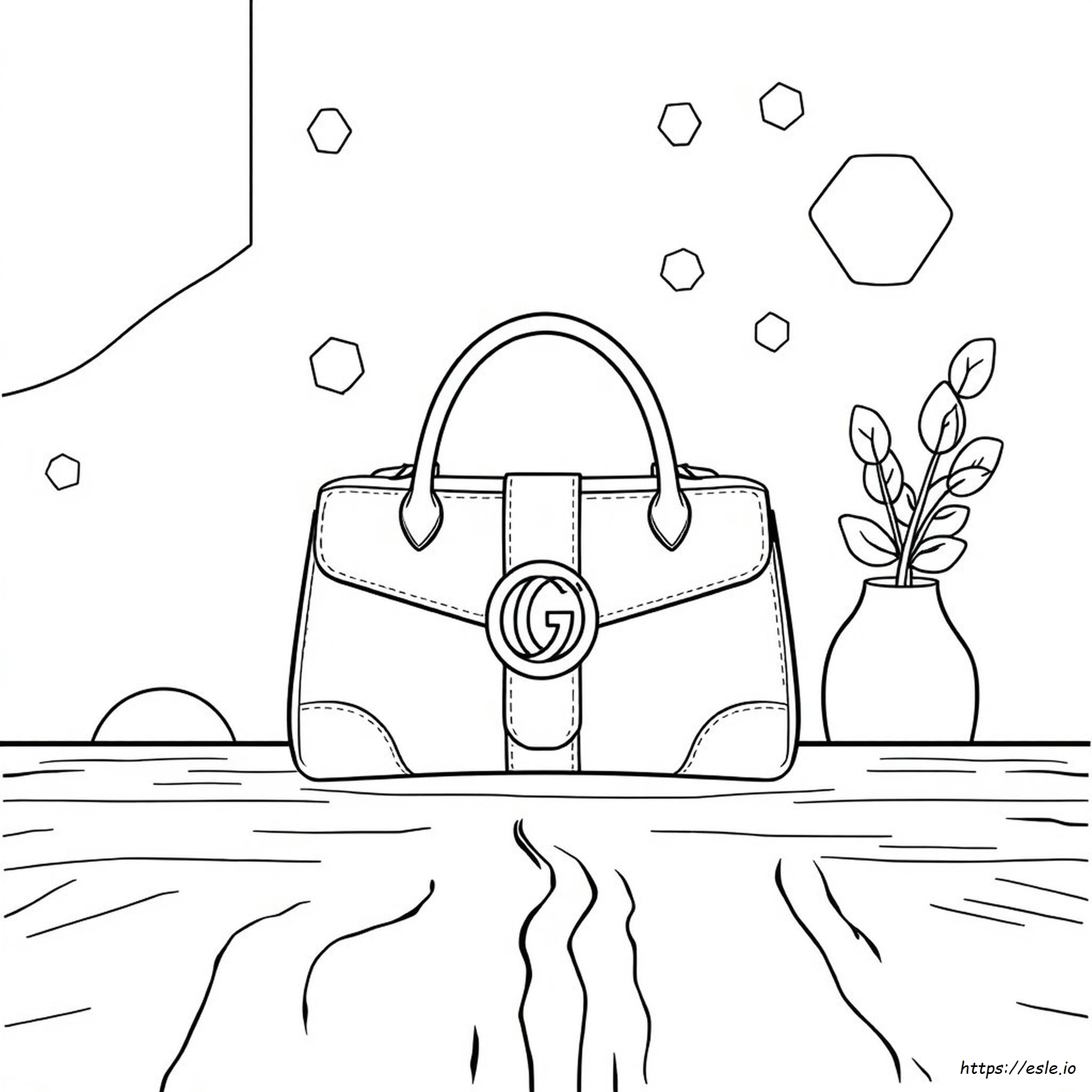 Gucci Purse Coloring Page