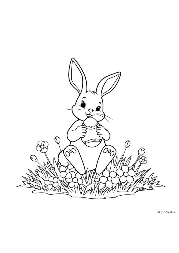 Coloriage Lapin De Pâques Gratuit